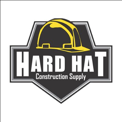 Hard Hat Construction Supply logo with helmet